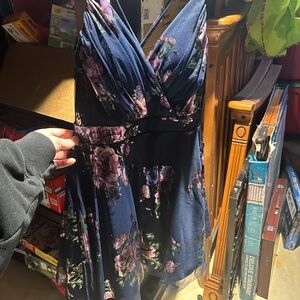 Floral Navy Dress